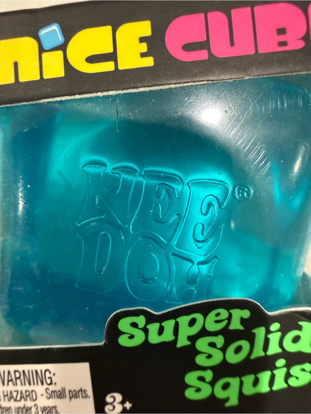 NEEDOH 1 Jumbo Nice Berg Swirl Squish Toy & 2 Nice Cubes Viral Authentic NEW - Picture 8 of 9